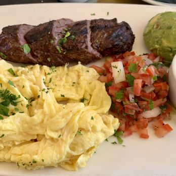 Geoffrey's Malibu - Ribeye steak and eggs. - Seafood Near Me - Malibu, California