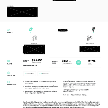 Next Moving Local - No mention of a stair fee No clear pricing for items over 130 lbs (lack of transparency) - Movers Near Me - Pasadena, California