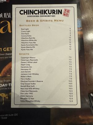 Menu photo 2 Chinchikurin Carrollton, TX