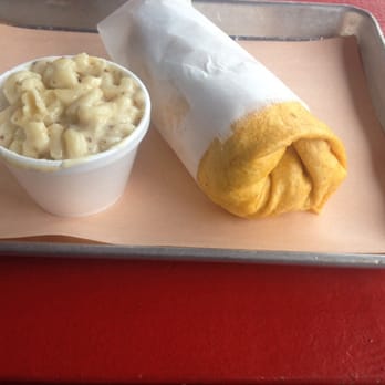 Home Team BBQ - Smoked turkey wrap and a side of Mac and cheese - Barbeque Near Me - Charleston, South Carolina Home Team BBQ - Smoked turkey wrap and a side of Mac and cheese - Barbeque Near Me - Charleston, South Carolina