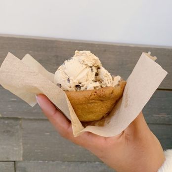 Over the Moon - Coffee Caramel Crunch in a Chocolate Chip Cookie Cup - Ice Cream & Frozen Yogurt Near Me - San Francisco, California