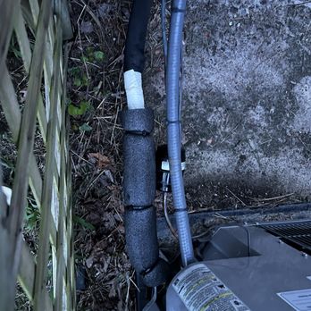 Howell's Heating & Air Conditioning - Improperly insulated AC coil after a replacement. - Heating & Air Conditioning/HVAC Near Me - Ashland, Virginia