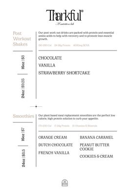 Menu photo 1 Thankful Carrollton, TX