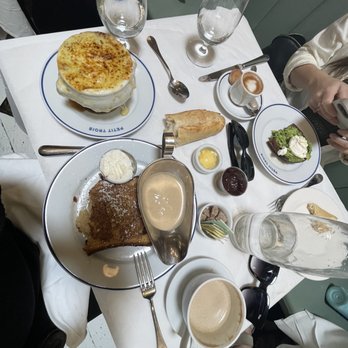 Petit Trois - French toast, French onion soup, avocado tartine, cortado, latte - French Near Me - Sherman Oaks, California