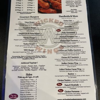 Wicked Wings Kennesaw - Menu as of 8/20/2022 - American Near Me - Kennesaw, Georgia Wicked Wings Kennesaw - Menu as of 8/20/2022 - American Near Me - Kennesaw, Georgia
