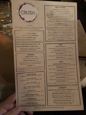 Menu photo 1 Crush Wine Bar Sandusky, OH Menu photo 1 Crush Wine Bar Sandusky, OH