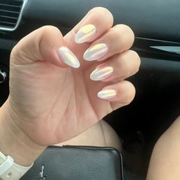 Wedding nails. Showed them a photo and they were able to replicate it exactly. Wedding nails. Showed them a photo and they were able to replicate it exactly.