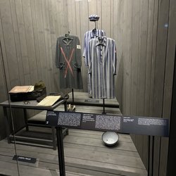 Château des Ducs de Bretagne - Clothes at the concentration camp.