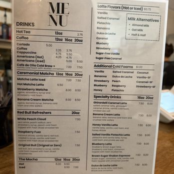 The Notebook Cafe - Drinks menu - Cafes Near Me - Riverside, California The Notebook Cafe - Drinks menu - Cafes Near Me - Riverside, California