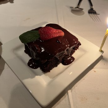 Myron's Prime Steakhouse - Complimentary choco cake for my birthday - Steakhouses Near Me - San Antonio, Texas Myron's Prime Steakhouse - Complimentary choco cake for my birthday - Steakhouses Near Me - San Antonio, Texas