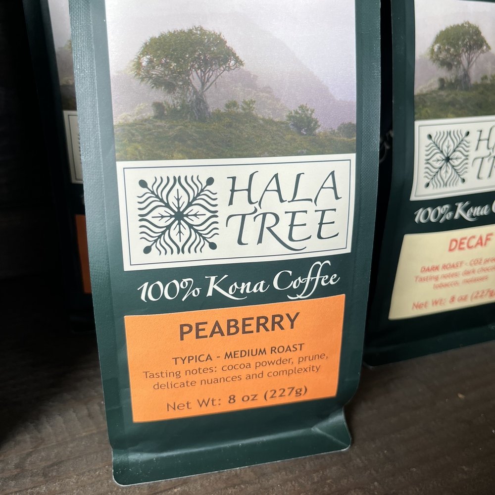 Hala Tree Coffee - Hala Tree Peaberry coffee beans - Attraction Farms Near Me - Captain Cook, Hawaii Hala Tree Coffee - Hala Tree Peaberry coffee beans - Attraction Farms Near Me - Captain Cook, Hawaii