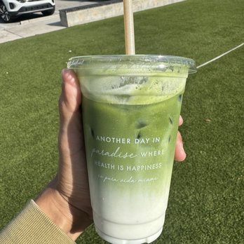 Pura Vida Miami - ICED MATCHA LATTE - Breakfast & Brunch Near Me - Ft Lauderdale, Florida Pura Vida Miami - ICED MATCHA LATTE - Breakfast & Brunch Near Me - Ft Lauderdale, Florida