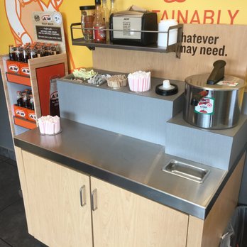 A&W - Condiments counter~ - Fast Food Near Me - Surrey, British Columbia