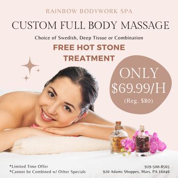 Rainbow Bodywork Spa - Custom Full Body Massage - Massage Near Me - Mars, Pennsylvania Rainbow Bodywork Spa - Custom Full Body Massage - Massage Near Me - Mars, Pennsylvania