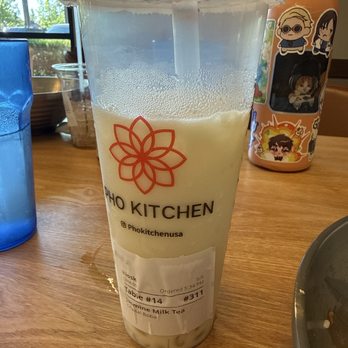 Pho Kitchen - Jasmine Milk Tea with crystal boba is so delicious! - Vietnamese Near Me - San Jose, California Pho Kitchen - Jasmine Milk Tea with crystal boba is so delicious! - Vietnamese Near Me - San Jose, California