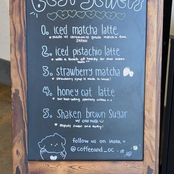 Coffee & - Best sellers menu - Coffee & Tea Near Me - Buena Park, California Coffee & - Best sellers menu - Coffee & Tea Near Me - Buena Park, California