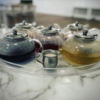 Café Bloom - Assorted Teas from the special Pinkies Up Tea Menu - Desserts Near Me - Benton, Illinois