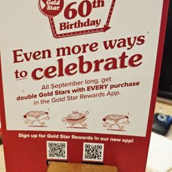 Gold Star - 60th Birthday
