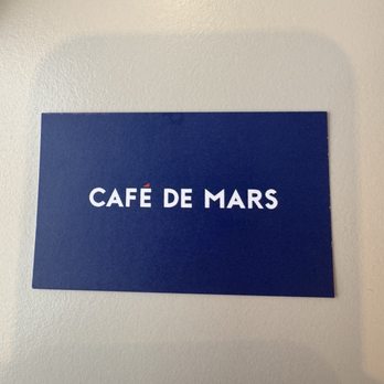 Café de Mars - Business card (front) - French Near Me - Paris, 75