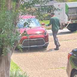 Dragging his chemical laden hose across my car. This is a new level of lazy and incompetence. Literally drug the hose across my yard. Dragging his chemical laden hose across my car. This is a new level of lazy and incompetence. Literally drug the hose across my yard.
