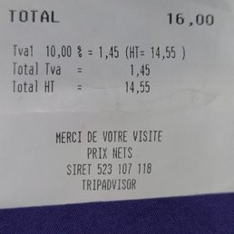 Befooling naiv tourists- glass of tap water with grenadine syrup charged at 5.5 Euros.  Box of French fries at 7 Eur....