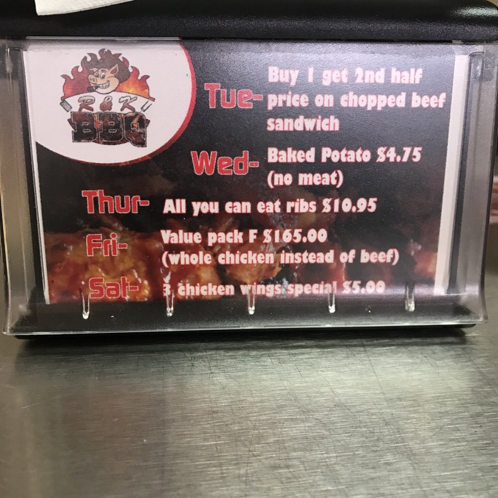 R & K Barbecue - Daily specials. - Barbeque Near Me - Houston, Texas R & K Barbecue - Daily specials. - Barbeque Near Me - Houston, Texas