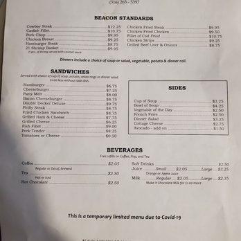 Beacon Restaurant - Menu - Breakfast & Brunch Near Me - Wichita, Kansas