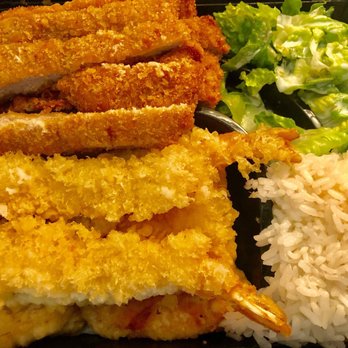 Sushi Tri - Bento combo Tonkatsu and Tempura because why fry at home (so measly) when the restaurant is happy to do it for you?! (Postmates) - Sushi Bars Near Me - Novato, California Sushi Tri - Bento combo Tonkatsu and Tempura because why fry at home (so measly) when the restaurant is happy to do it for you?! (Postmates) - Sushi Bars Near Me - Novato, California