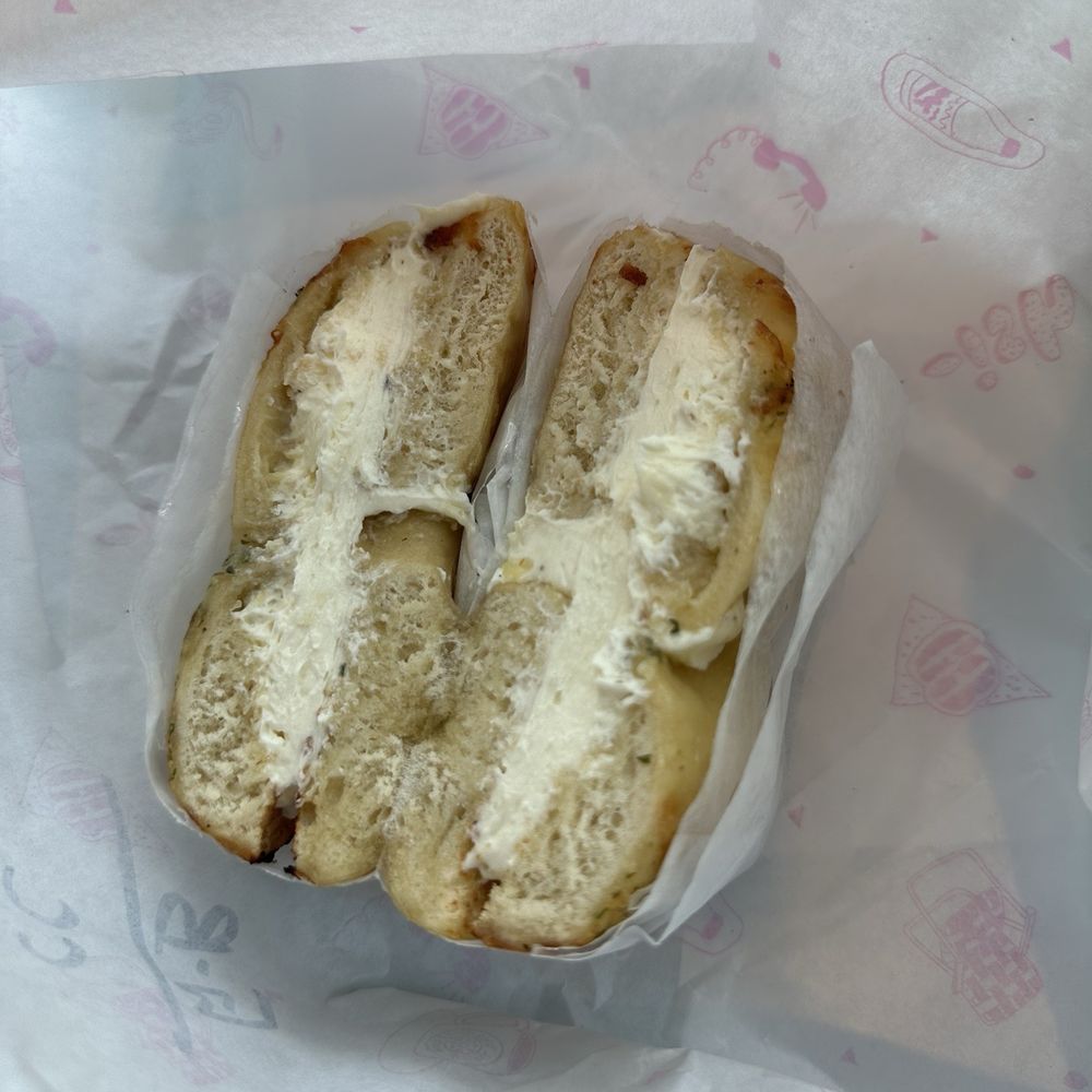 garlic bread bagel garlic bread bagel