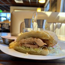 Oak Barrel of Eagle - Salmon Ciabatta Sandwich