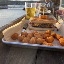 The Brass Kraken - Western burger with tots
