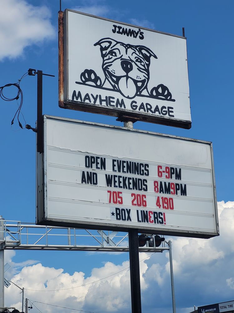 JIMMY’S MAYHEM GARAGE Auto Repair in Sault Ste. Marie, Ontario at 217