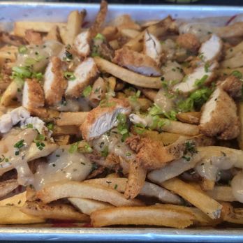 The Crack Shack - Loaded Fries (rotating selection of the month?). They call these the Gravy Train Fries. Average - Chicken Shop Near Me - Costa Mesa, California The Crack Shack - Loaded Fries (rotating selection of the month?). They call these the Gravy Train Fries. Average - Chicken Shop Near Me - Costa Mesa, California