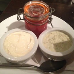 The Waterfront - How cute is the little ketchup pot?