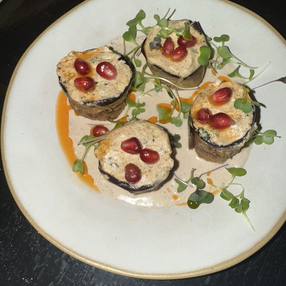 Saperavi - Eggplant Rolls - Georgian Near Me - New York, New York Saperavi - Eggplant Rolls - Georgian Near Me - New York, New York