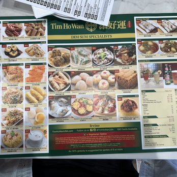 Tim Ho Wan - Menu - Dim Sum Near Me - Irvine, California Tim Ho Wan - Menu - Dim Sum Near Me - Irvine, California