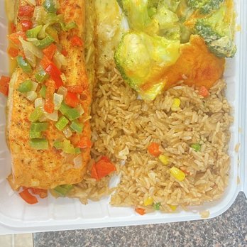 Mid Atlantic Seafood - Stuffed Salmon with 2 SIDES - Seafood Near Me - Laurel, Maryland Mid Atlantic Seafood - Stuffed Salmon with 2 SIDES - Seafood Near Me - Laurel, Maryland