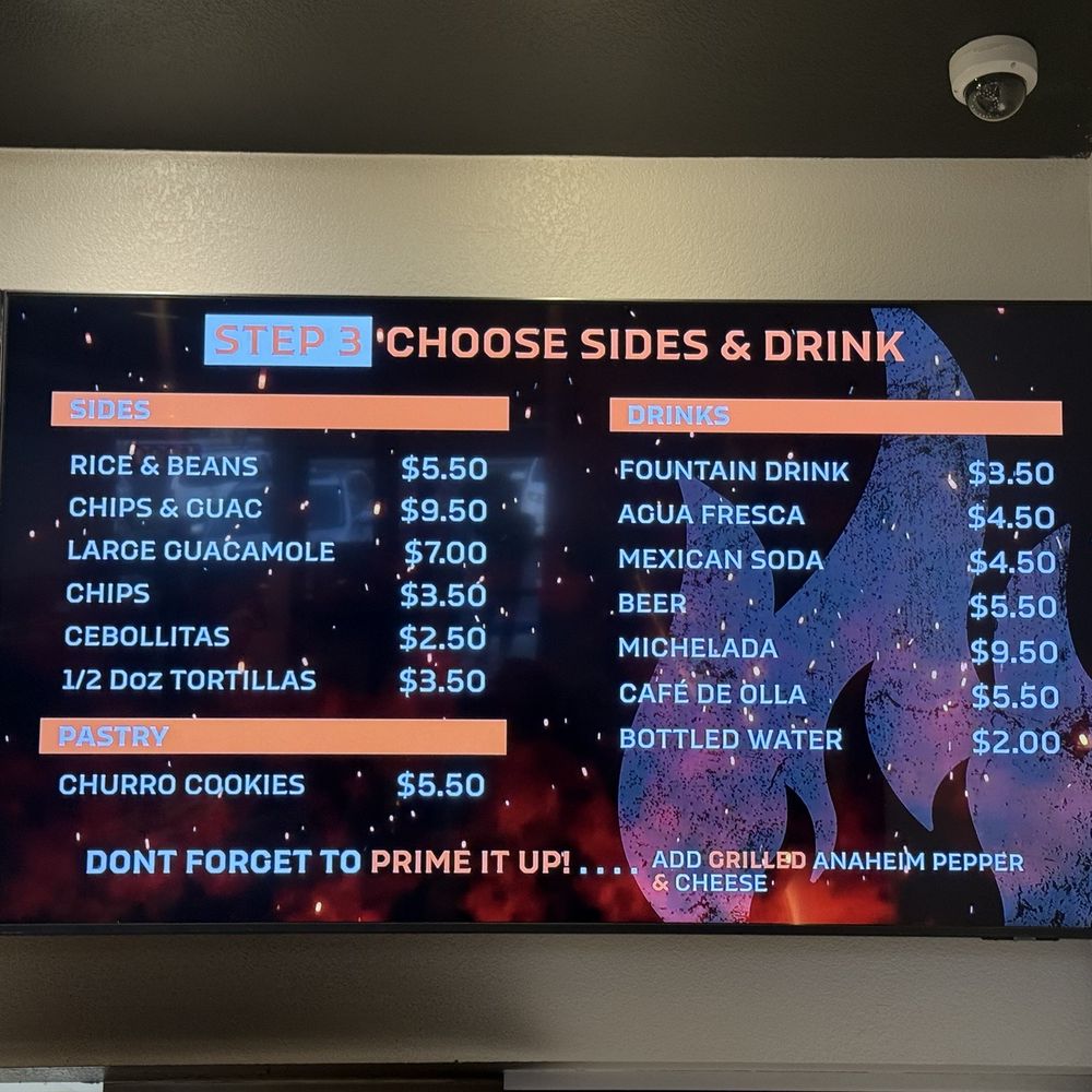 Menu screen #3 as of 8/5/25 Menu screen #3 as of 8/5/25