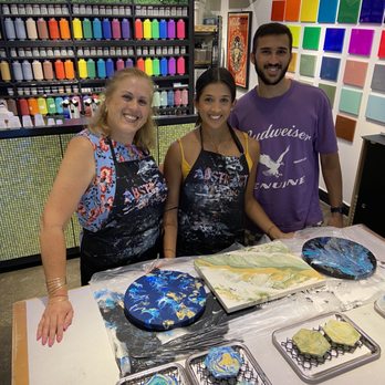 Abstract Orlando - My kids and I with our completed projects! :) - Art Galleries Near Me - Orlando, Florida