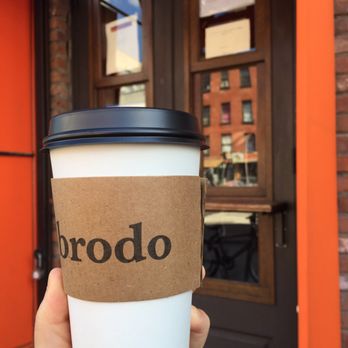 Brodo - Large cup and the order window - Soup Near Me - New York, New York