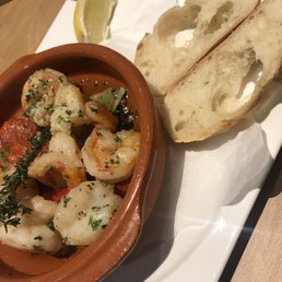 Shrimp in olive oil appetizer. Shrimp in olive oil appetizer.