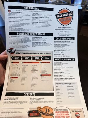 Menu photo 2 Bad Daddy's Burger Bar Columbia, SC Menu photo 2 Bad Daddy's Burger Bar Columbia, SC