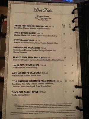 Menu photo 5 Morton's The Steakhouse Houston, TX
