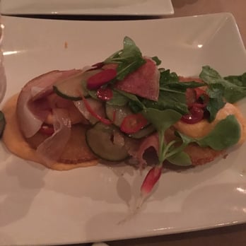 District Table and Bar - Fried green tomato BLT salad - New American Near Me - Stuart, Florida