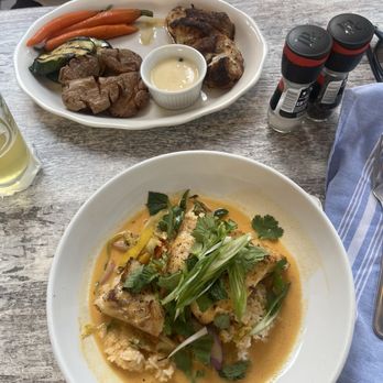 Luff's Fish House - Coconut curry grouper and red snapper special - Seafood Near Me - Boca Raton, Florida