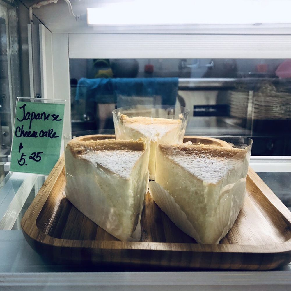 Drincup Cafe - Even these slices of Japanese cheesecake were tempting - Bubble Tea Near Me - Honolulu, Hawaii Drincup Cafe - Even these slices of Japanese cheesecake were tempting - Bubble Tea Near Me - Honolulu, Hawaii