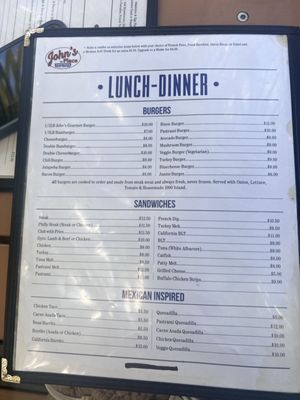 Menu photo 7 John's Place Yucca Valley, CA