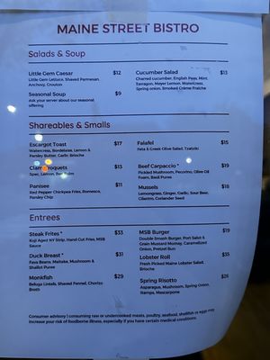 Menu photo 3 Maine Street Bistro Brunswick, ME Menu photo 3 Maine Street Bistro Brunswick, ME