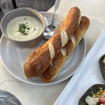 Benchmark - Artichoke fondue with pretzels - New American Near Me - Santa Ana, California