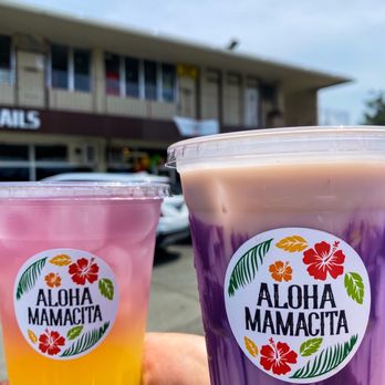 Aloha Mamacita - Butterfly Pea Calamansi Limeade and Ube Horchata - Mexican Near Me - Honolulu, Hawaii Aloha Mamacita - Butterfly Pea Calamansi Limeade and Ube Horchata - Mexican Near Me - Honolulu, Hawaii